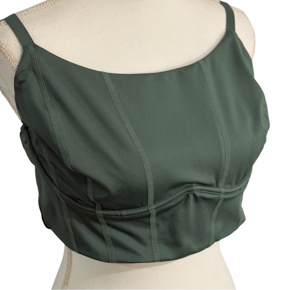 PINK! by Victoria’s Secret corset style bustier bralettes, green and navy - Picture 6 of 9